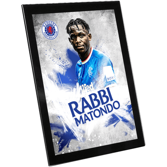 Rabbi Matondo Player Profile 8x6 Glass Frame