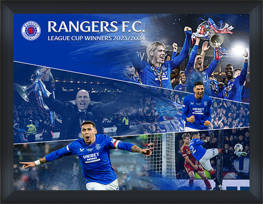 12x16" Rangers League Cup winners Montage December 2023