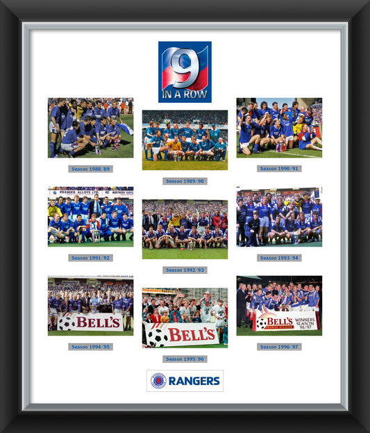 24x20" 9 in a Row Squad Framed Print