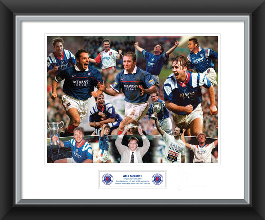 20x16 Ally McCoist Montage Framed Print