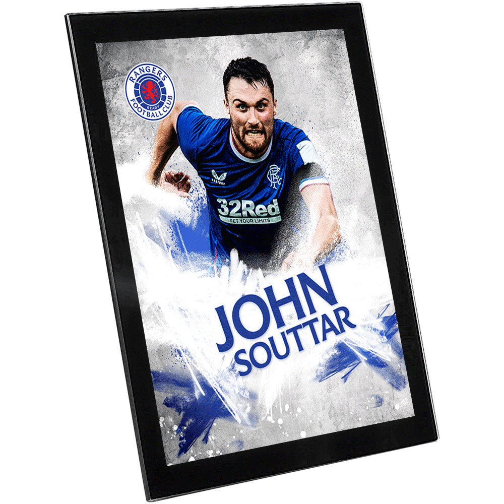 John Souttar Player Profile 8x6 Glass Frame